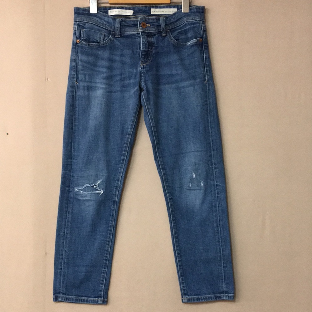 Anthropologie Pilcro and The Letterpress Slim Boyfriend Distressed Jean. Sz. 26p